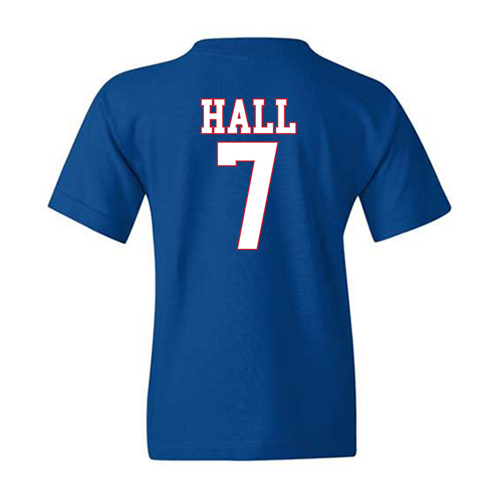 SMU - NCAA Women's Basketball : Grace Hall - Youth T-Shirt-1