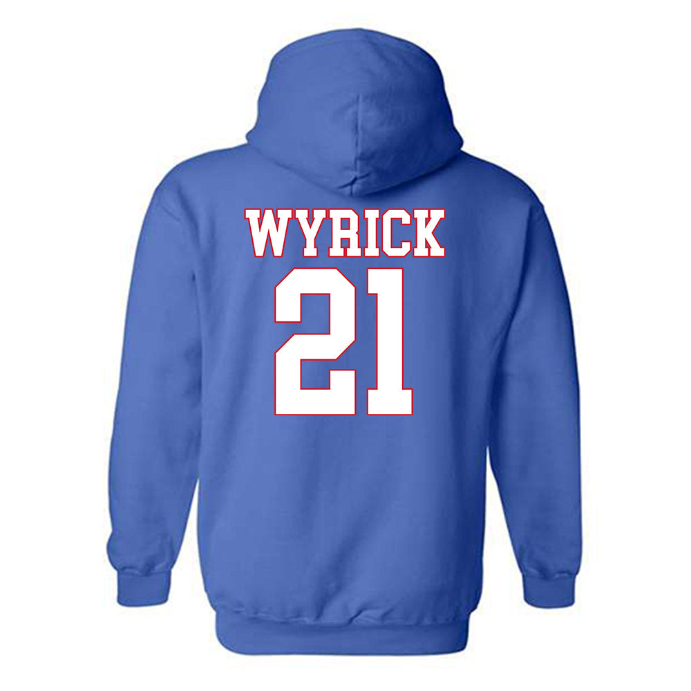 SMU - NCAA Football : Jimmy Wyrick - Hooded Sweatshirt-1