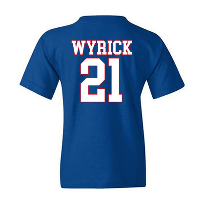 SMU - NCAA Football : Jimmy Wyrick - Youth T-Shirt-1