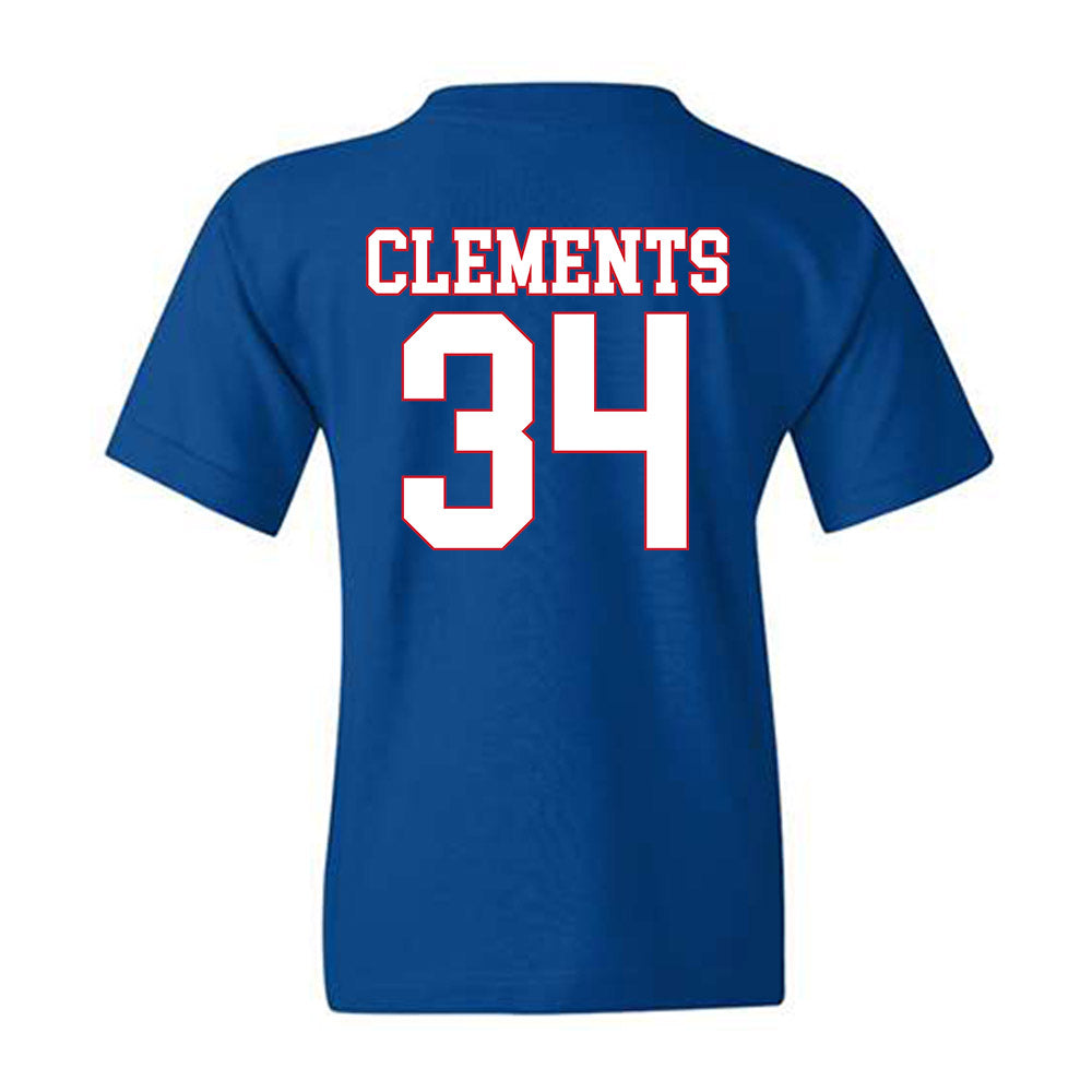 SMU - NCAA Men's Soccer : Trey Clements - Youth T-Shirt-1