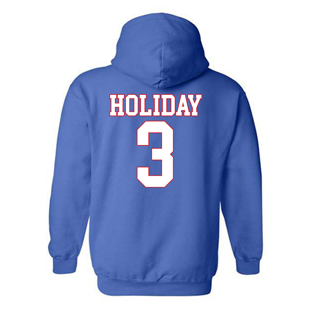 SMU - NCAA Football : Javion Holiday - Hooded Sweatshirt-1