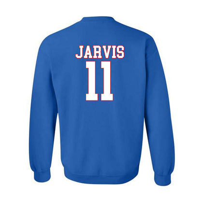 SMU - NCAA Men's Basketball : Sam Jarvis - Crewneck Sweatshirt-1