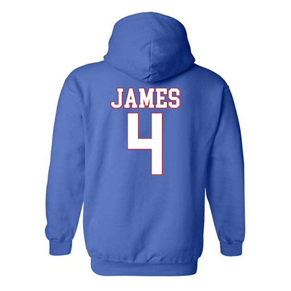 SMU - NCAA Women's Basketball : Shania James - Hooded Sweatshirt-1
