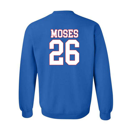 SMU - NCAA Football : Jaylen Moses - Crewneck Sweatshirt-1