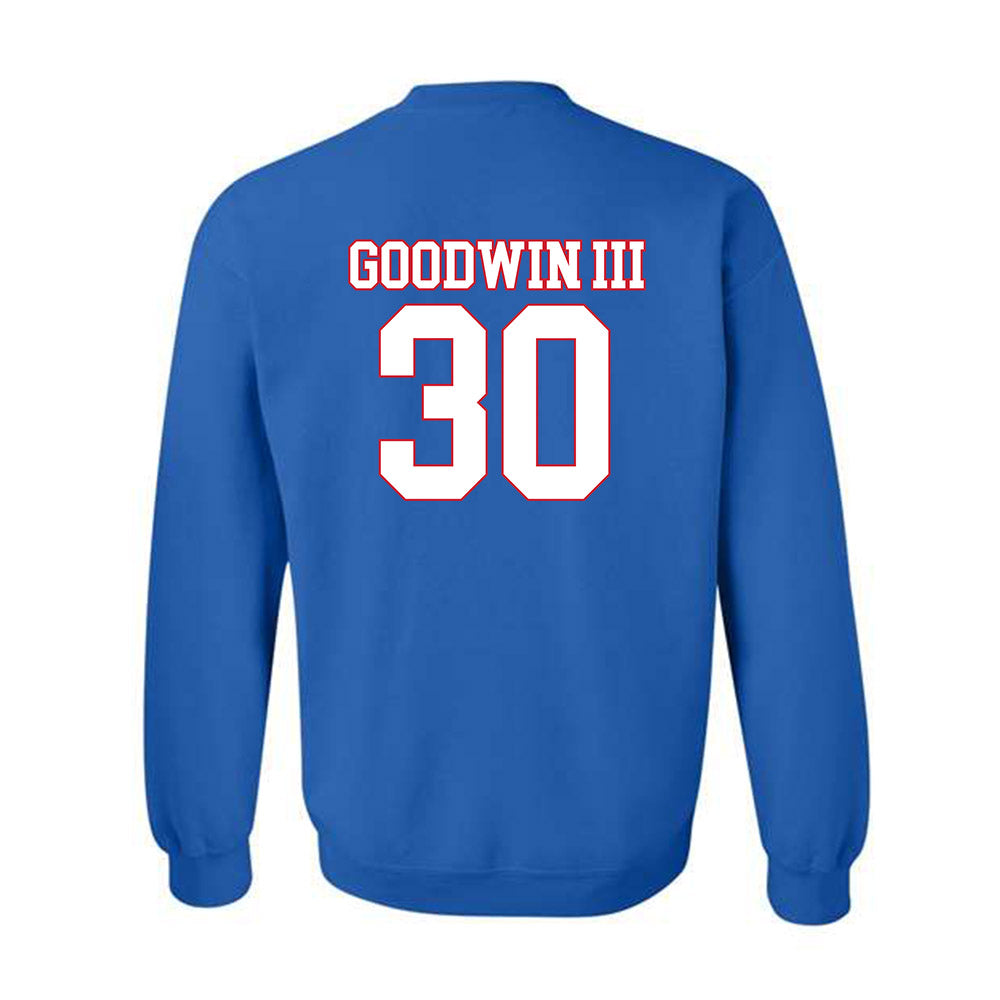 SMU - NCAA Football : Kenneth Goodwin III - Crewneck Sweatshirt-1