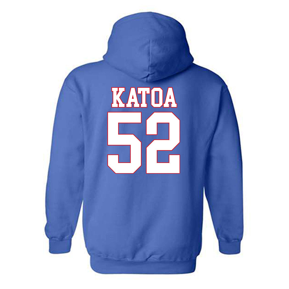 SMU - NCAA Football : Pupungatoa Katoa - Hooded Sweatshirt-1