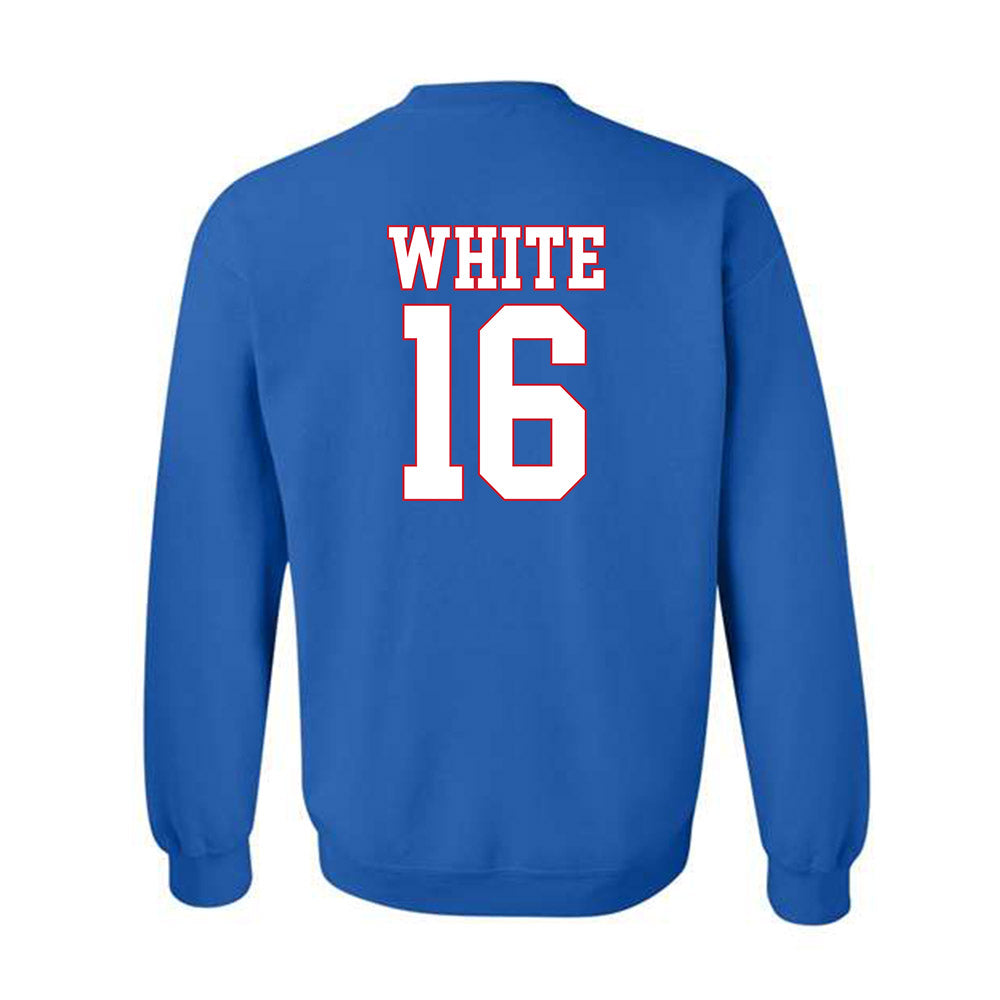 SMU - NCAA Football : Marques White - Crewneck Sweatshirt-1