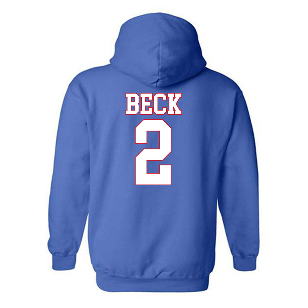 SMU - NCAA Women's Soccer : Kamiya Beck - Hooded Sweatshirt-1