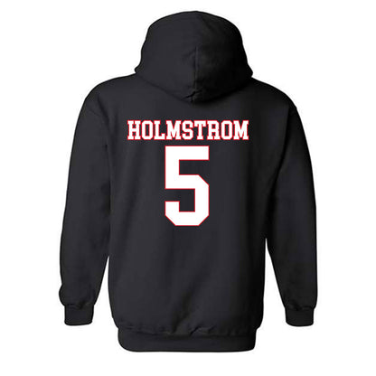 SMU - NCAA Men's Soccer : Noah Holmstrom - Hooded Sweatshirt-1
