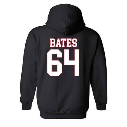 SMU - NCAA Football : Joshua Bates - Hooded Sweatshirt-1