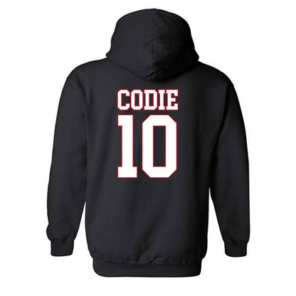 SMU - NCAA Men's Basketball : nicolas codie - Hooded Sweatshirt-1