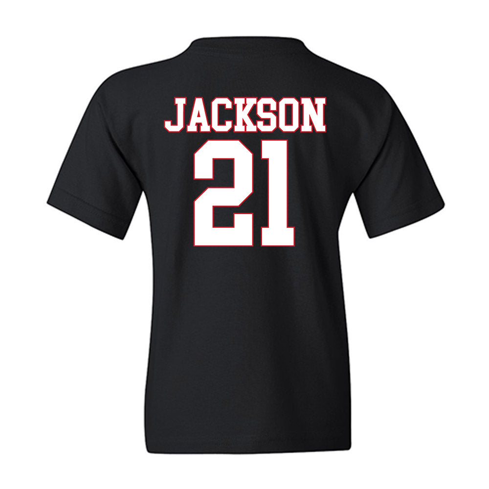 SMU - NCAA Women's Basketball : Kaylin Jackson - Youth T-Shirt-1