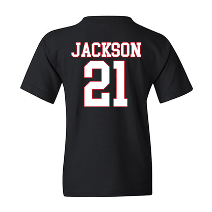 SMU - NCAA Women's Basketball : Kaylin Jackson - Youth T-Shirt-1