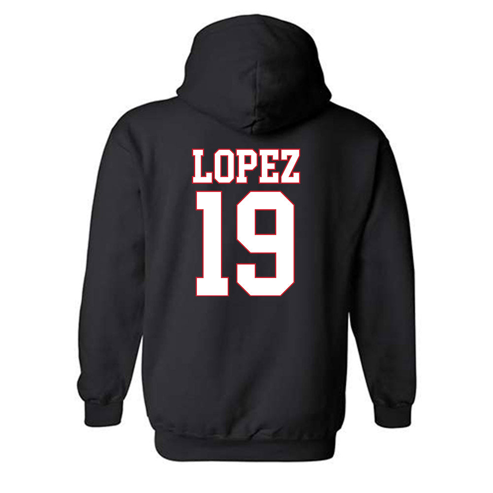 SMU - NCAA Men's Soccer : Milton Lopez - Hooded Sweatshirt-1