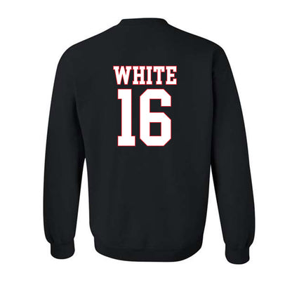 SMU - NCAA Football : Marques White - Crewneck Sweatshirt-1