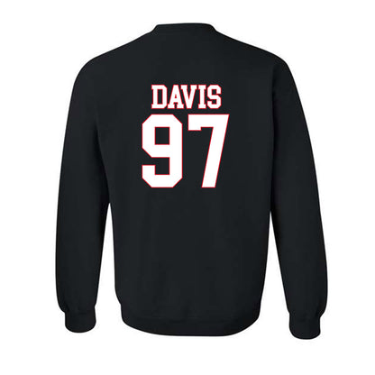 SMU - NCAA Football : Christian Davis - Crewneck Sweatshirt-1