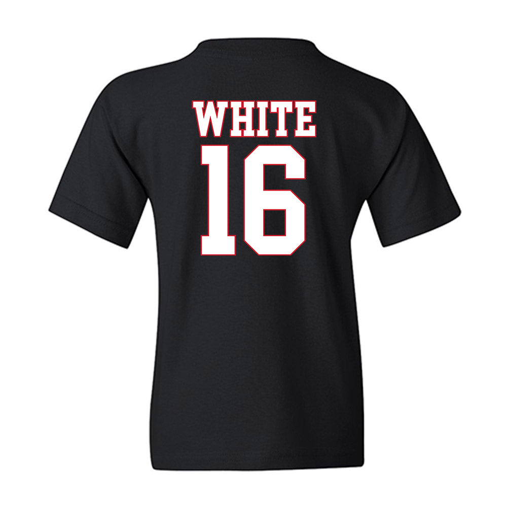 SMU - NCAA Football : Marques White - Youth T-Shirt-1