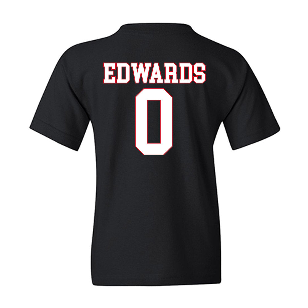 SMU - NCAA Men's Basketball : B.J. Edwards - Youth T-Shirt-1