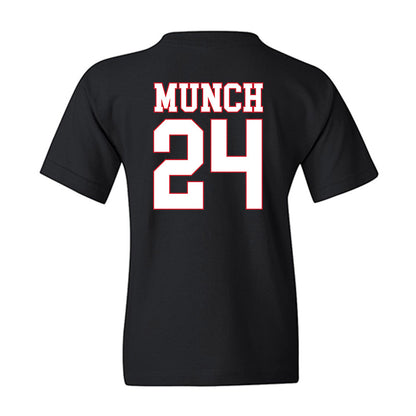SMU - NCAA Men's Basketball : Johan Munch - Youth T-Shirt-1