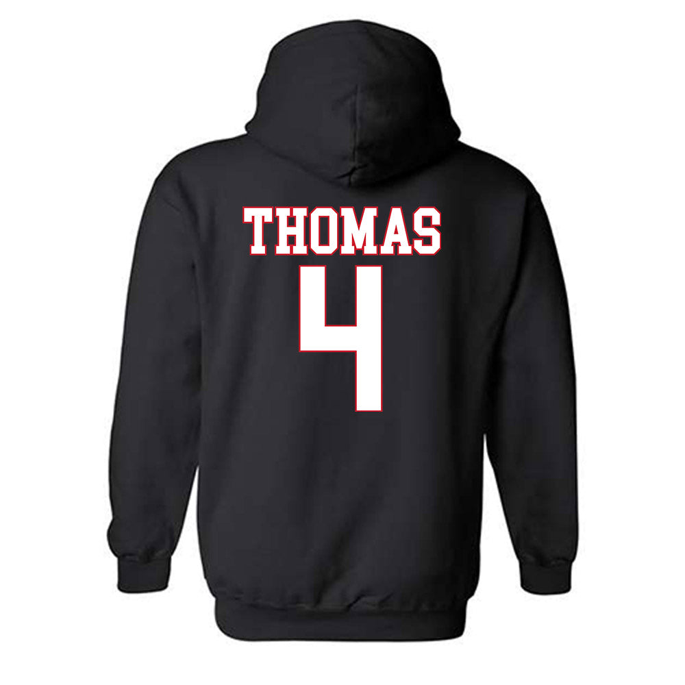 SMU - NCAA Football : Jayvon Thomas - Hooded Sweatshirt-1