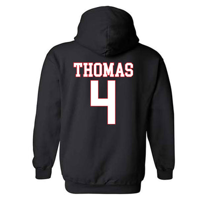 SMU - NCAA Football : Jayvon Thomas - Hooded Sweatshirt-1