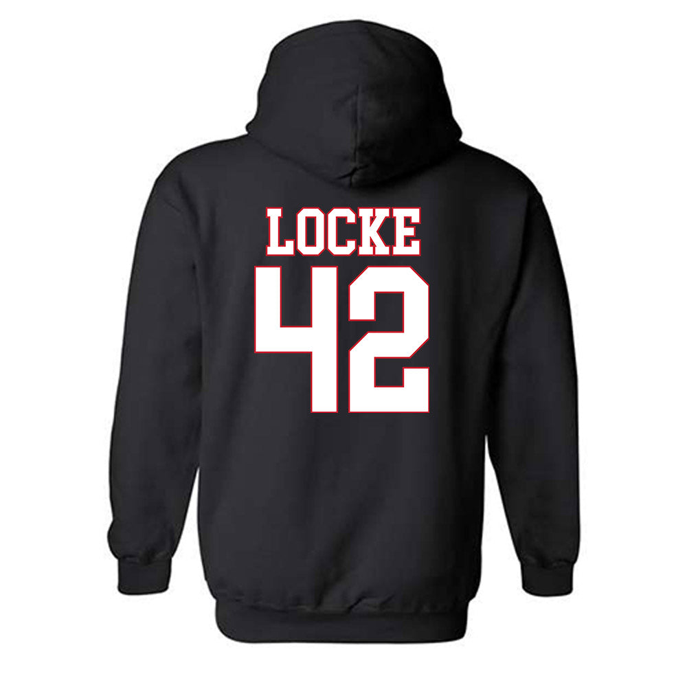SMU - NCAA Football : Will Locke - Hooded Sweatshirt-1