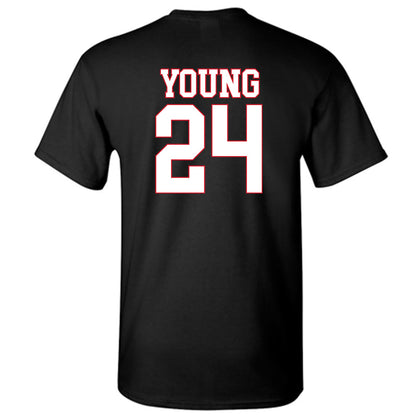 SMU - NCAA Football : Izayah Young - T-Shirt-1