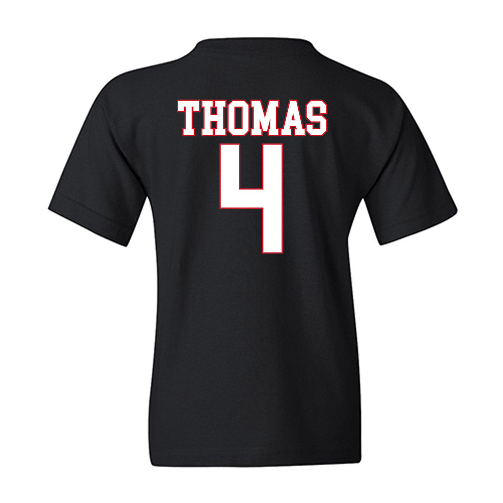 SMU - NCAA Football : Jayvon Thomas - Youth T-Shirt-1