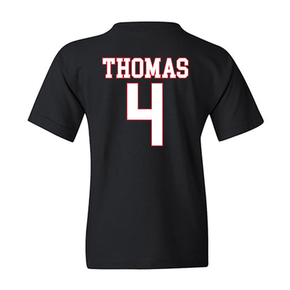 SMU - NCAA Football : Jayvon Thomas - Youth T-Shirt-1