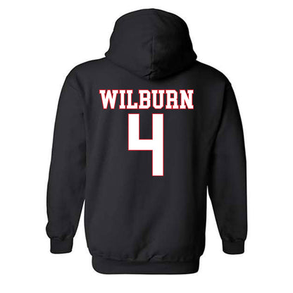 SMU - NCAA Women's Volleyball : Christa Wilburn - Hooded Sweatshirt-1