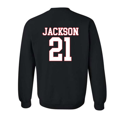 SMU - NCAA Women's Basketball : Kaylin Jackson - Crewneck Sweatshirt-1