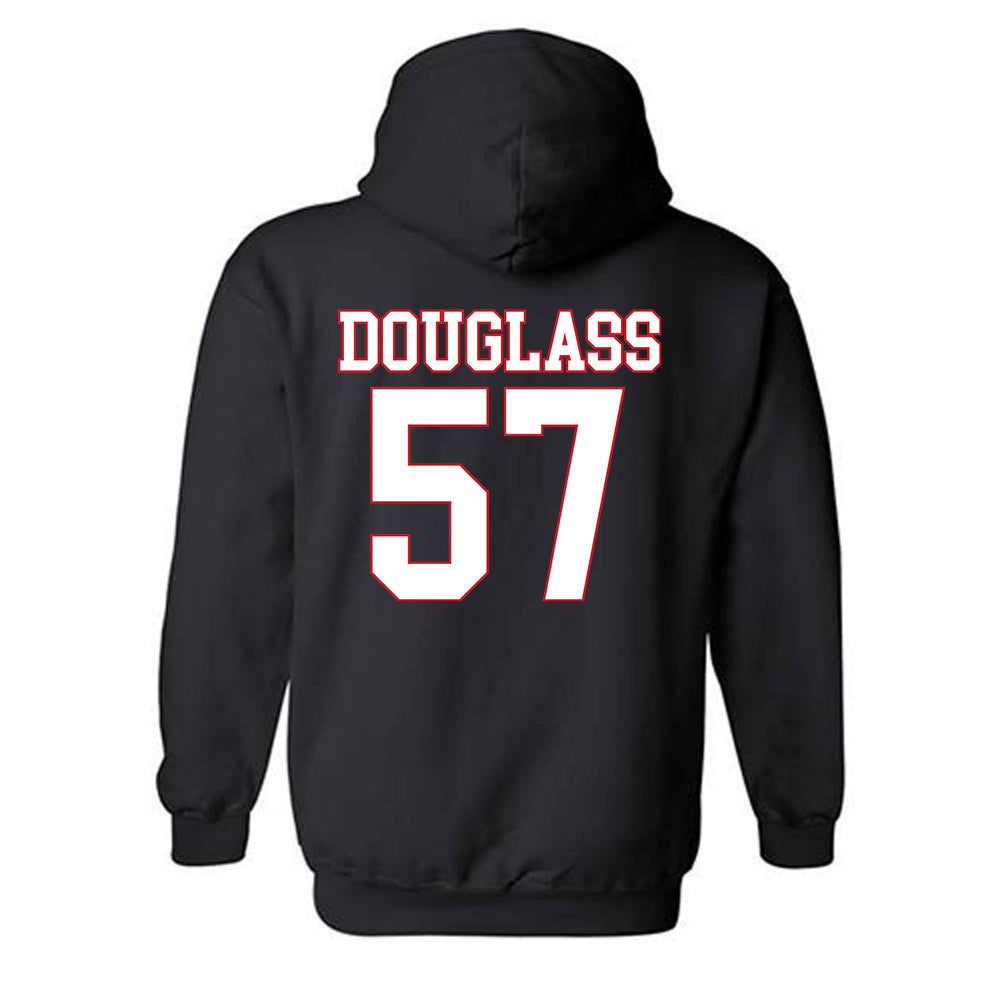 SMU - NCAA Football : Henry Douglass - Hooded Sweatshirt-1
