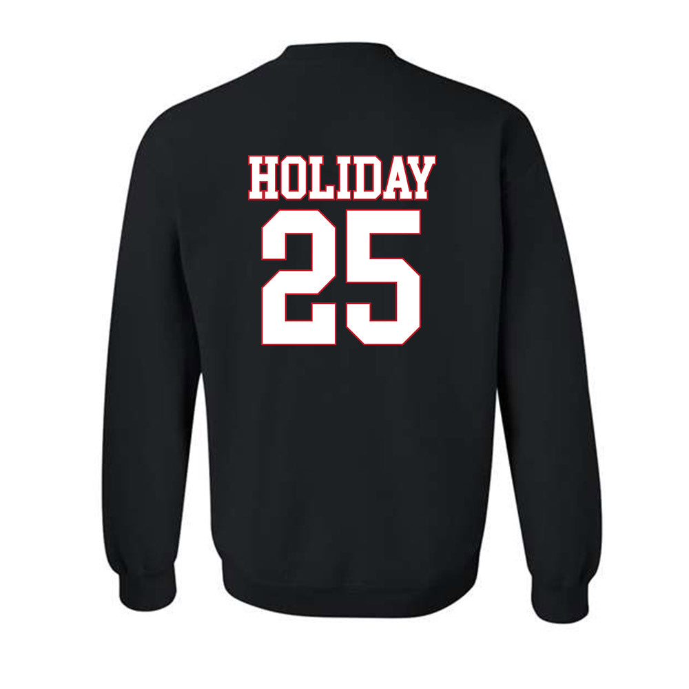 SMU - NCAA Football : Javion Holiday - Crewneck Sweatshirt-1