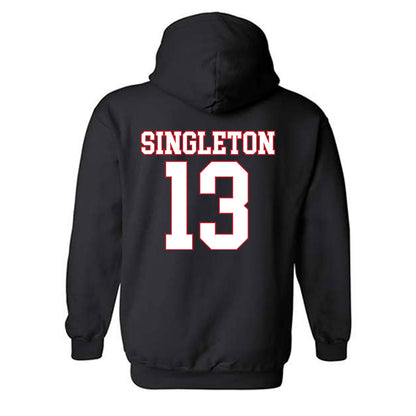 SMU - NCAA Football : Daylon Singleton - Hooded Sweatshirt-1