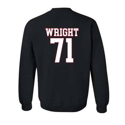 SMU - NCAA Football : Max Wright - Crewneck Sweatshirt-1