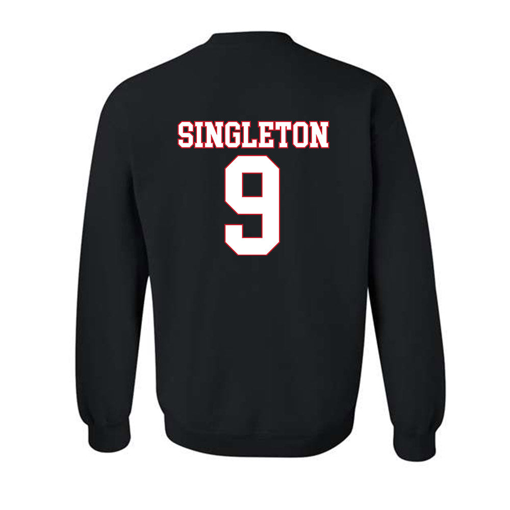 SMU - NCAA Football : Ira Singleton - Crewneck Sweatshirt-1