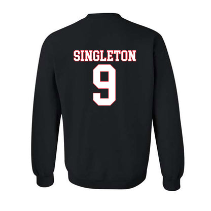 SMU - NCAA Football : Ira Singleton - Crewneck Sweatshirt-1