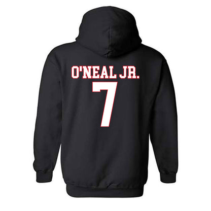 SMU - NCAA Men's Basketball : Jermaine O'Neal Jr. - Hooded Sweatshirt-1