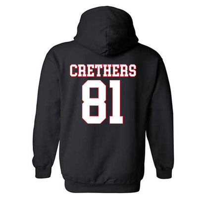 SMU - NCAA Football : Ty Crethers - Hooded Sweatshirt-1