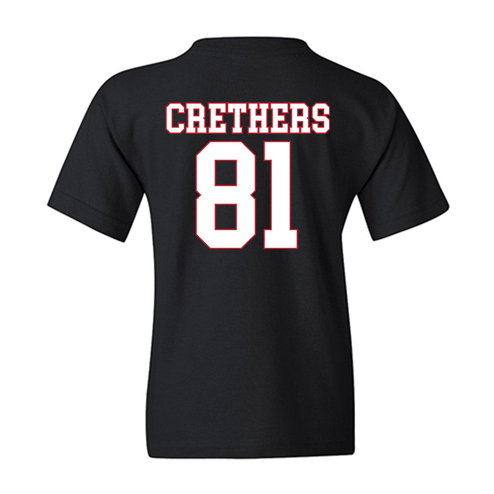SMU - NCAA Football : Ty Crethers - Youth T-Shirt-1