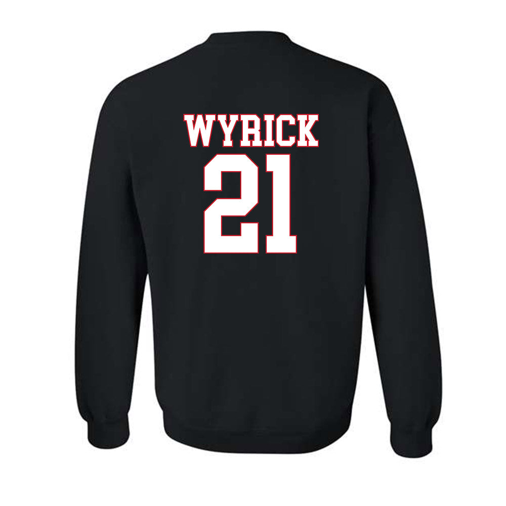 SMU - NCAA Football : Jimmy Wyrick - Crewneck Sweatshirt-1