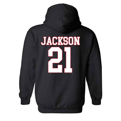 SMU - NCAA Women's Basketball : Kaylin Jackson - Hooded Sweatshirt-1