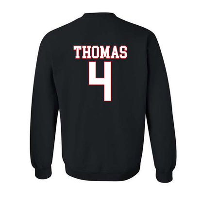 SMU - NCAA Football : Jayvon Thomas - Crewneck Sweatshirt-1