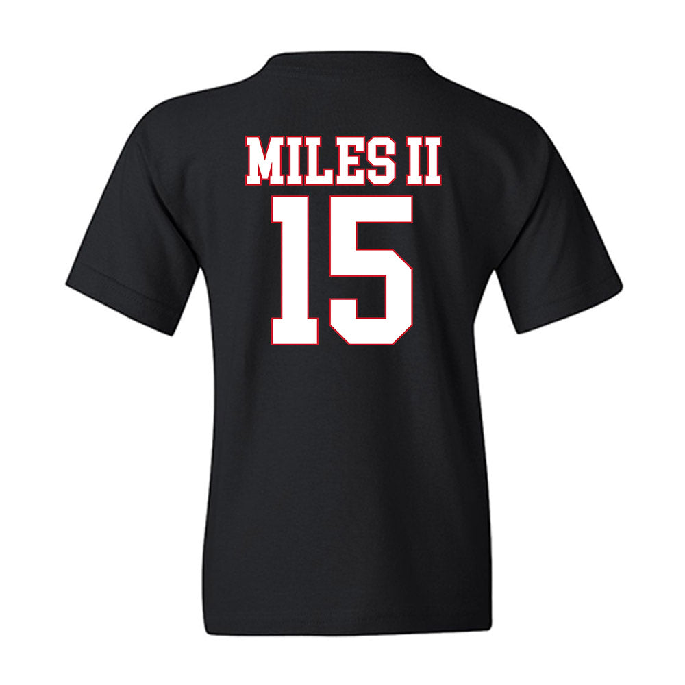 SMU - NCAA Football : Aljour Miles II - Youth T-Shirt-1