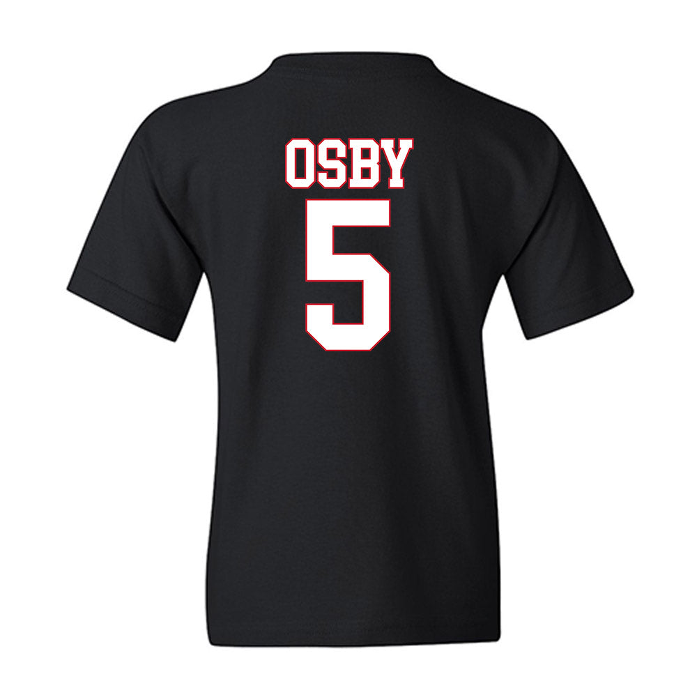 SMU - NCAA Women's Basketball : Zoe Osby - Youth T-Shirt-1