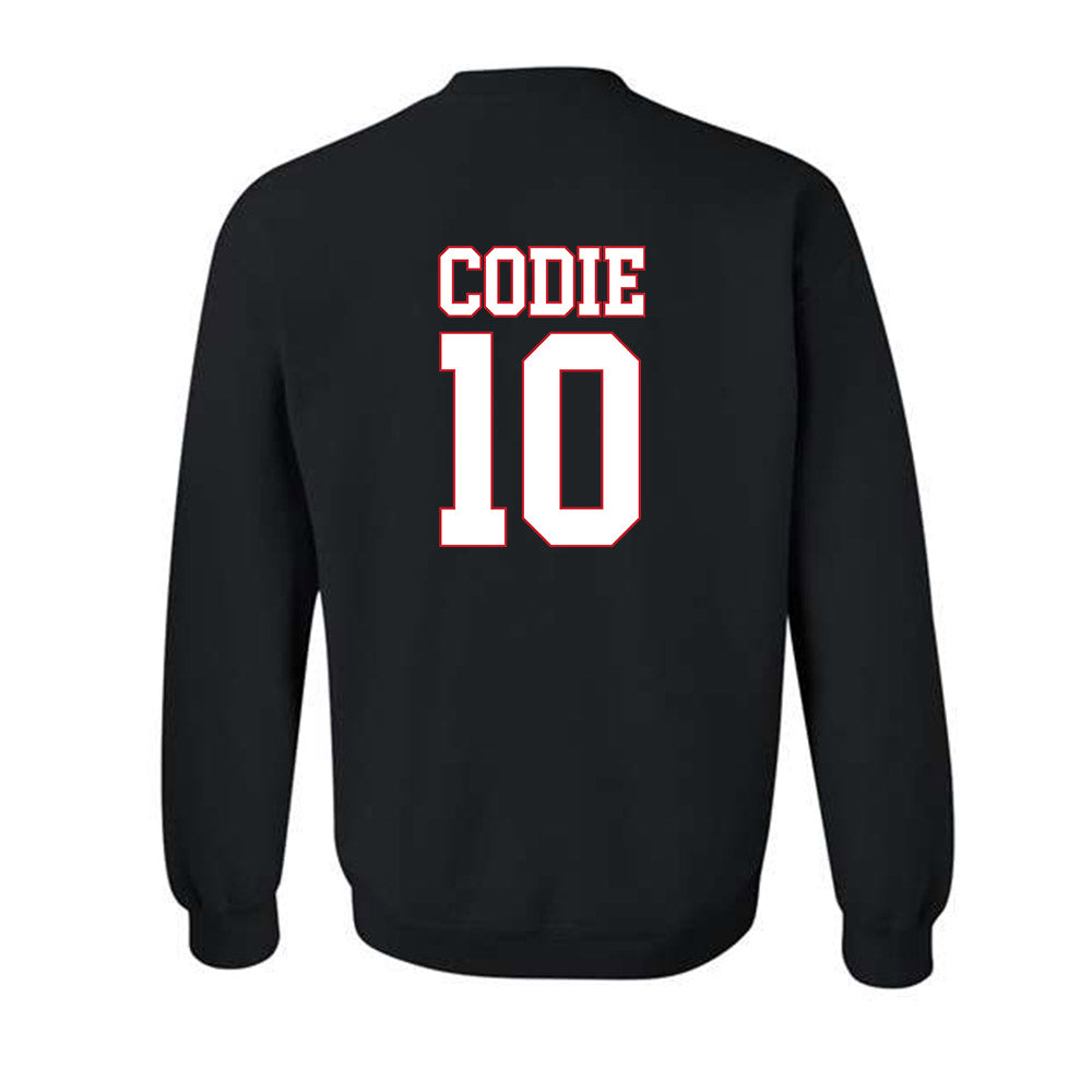 SMU - NCAA Men's Basketball : nicolas codie - Crewneck Sweatshirt-1