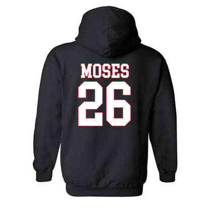 SMU - NCAA Football : Jaylen Moses - Hooded Sweatshirt-1