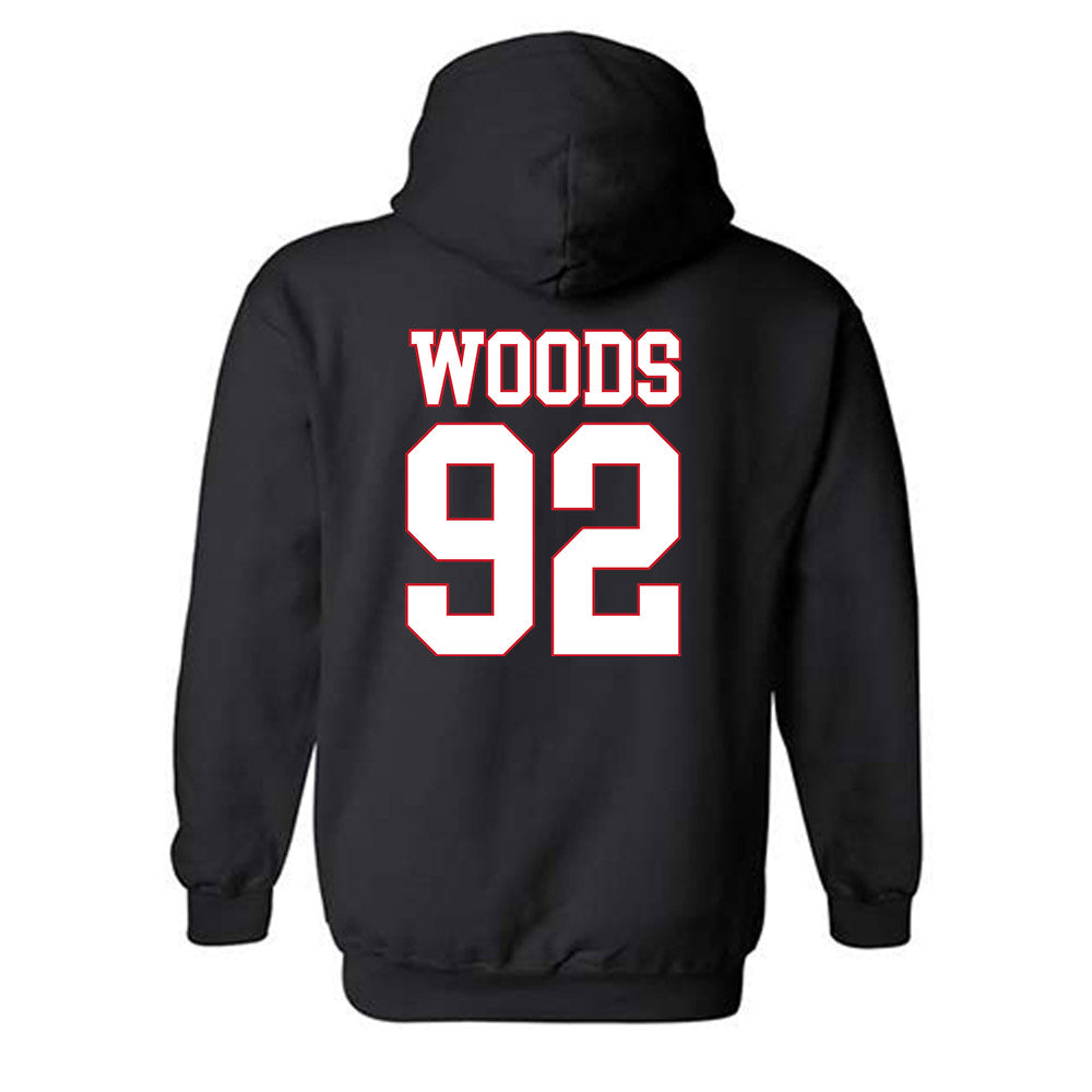 SMU - NCAA Football : Hudson Woods - Hooded Sweatshirt-1