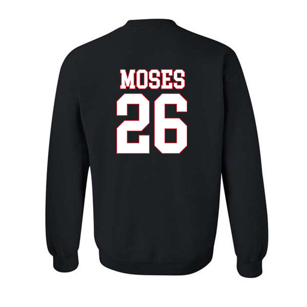 SMU - NCAA Football : Jaylen Moses - Crewneck Sweatshirt-1