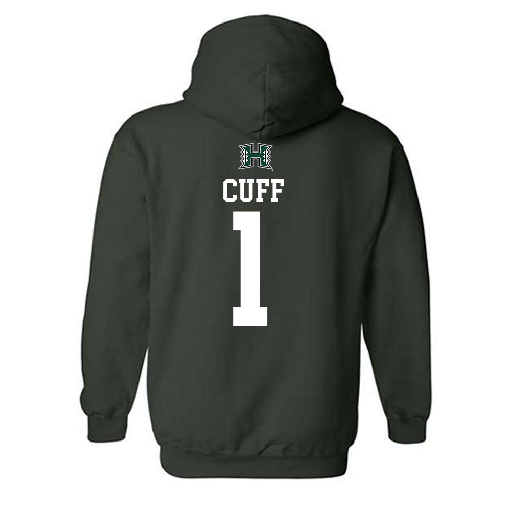 Hawaii - NCAA Men's Basketball : Tanner Cuff - Sports Shersey Hooded Sweatshirt-1